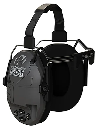 Walker’s GWPDFMBTN Firemax Digital BTN Muff Behind The Neck Black Polymer