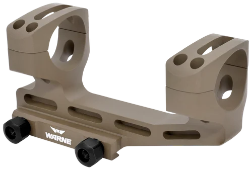 Warne X-SKEL Scope Mount/Ring Combo For MSR Quick Detach 34mm Tube Cantilever Mount Super High Rings Dark Earth Cerakote Aluminum