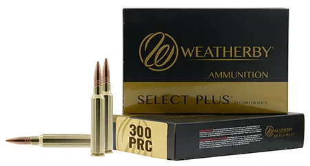 Weatherby M300P195HCB Select Plus300 PRC 195 gr Hammer Custom 20 Per Box/ 10 Case