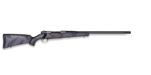 Weatherby Mark V Backcountry Guide TI 300 Winchester Magnum, 22" Threaded Barrel, Black Sponge Camo, Peak 44 Blacktooth Stock, 3rd