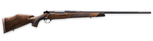 Weatherby Mark V Deluxe 340 WBY Mag 3rd,26" High Gloss Non-Threaded Barrel, High Gloss Blued Steel Drilled & Tapped Receiver, Gloss Walnut Fixed Stock
