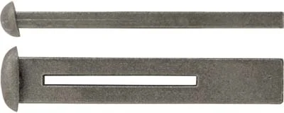 Wedge key,wax cast steel,extra long, slotted for capture pin