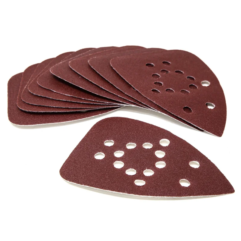 WEN 20401SP240 240-Grit Hook and Loop Palm Sander Sandpaper for the WEN Cordless Palm Sander, 10-Pack