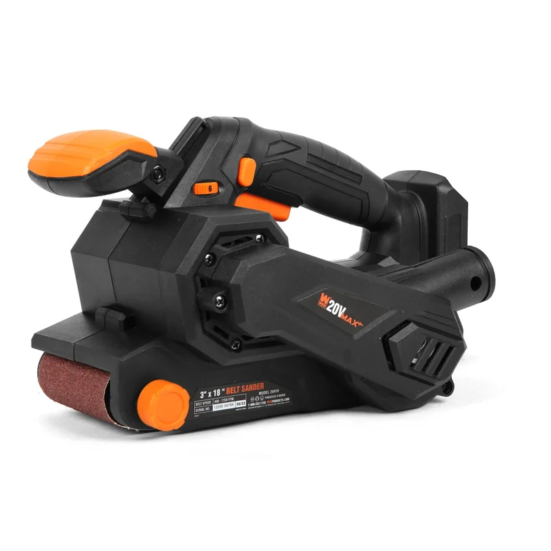 WEN 20418BT 20V Max Cordless Belt Sander, Variable Speed, Handheld and Portable (Tool Only – Battery Not Included)