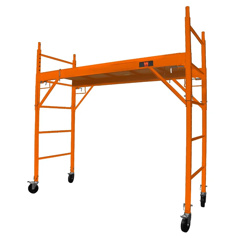 WEN 31110T Baker-Style 6.25 ft. Multi-Purpose 1000-Pound-Capacity Rolling Steel Scaffolding