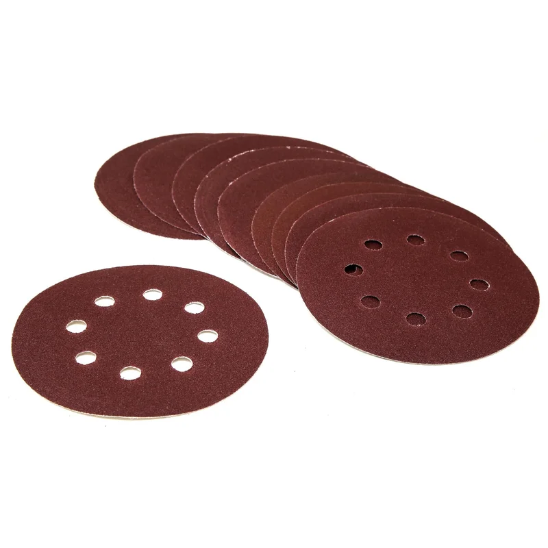 WEN 6305SP80 80-Grit Hook-and-Loop 5-Inch Sandpaper Sanding Discs, 10 Pack