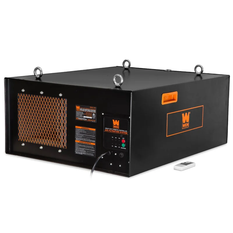WEN R3415T 3-Speed Remote-Controlled Industrial-Strength Air Filtration System (556/702/1044 CFM) (Manufacturer Refurbished)