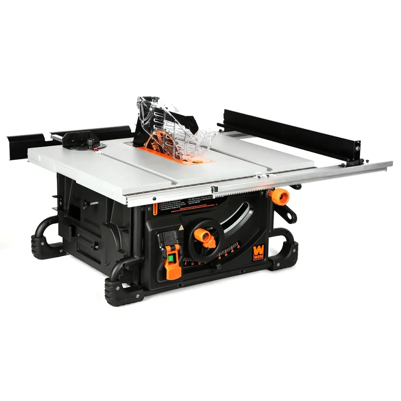 WEN TT1015 15-Amp 2 HP 10-Inch Industrial Benchtop Jobsite Table Saw
