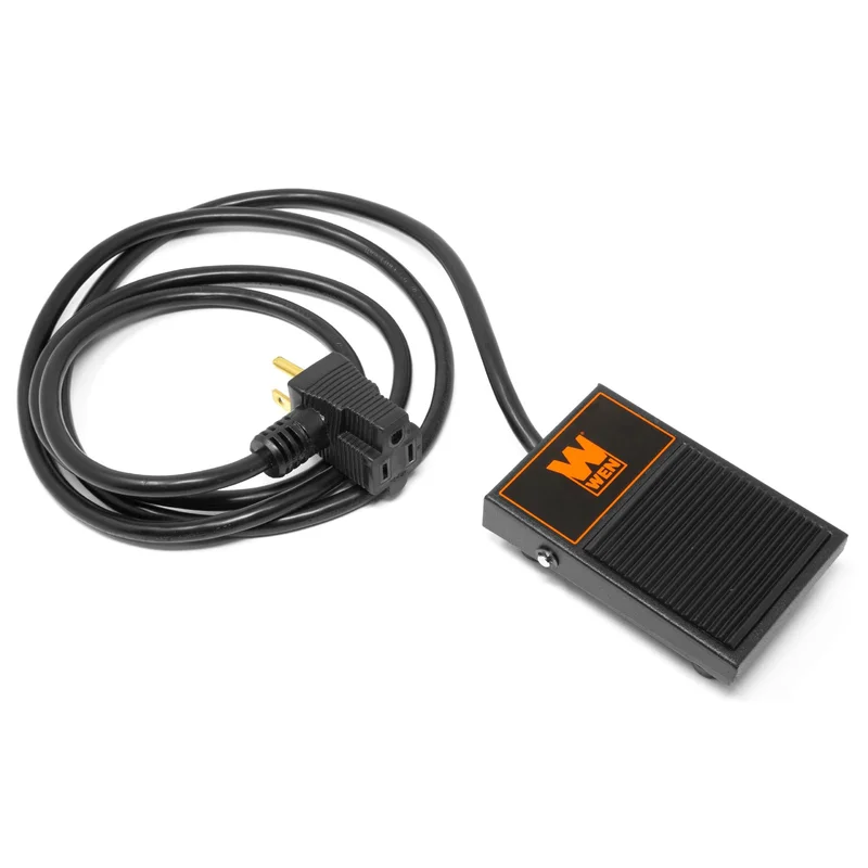 WEN WA0392120V 15-Amp Momentary Power Foot Pedal Switch for Woodworking