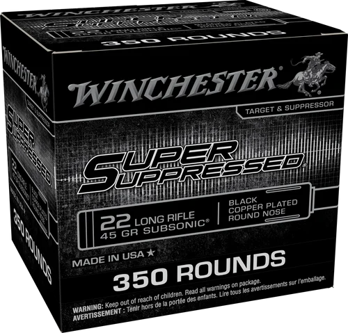 Winchester 22LR Super Suppressed 45gr, 350rd Box