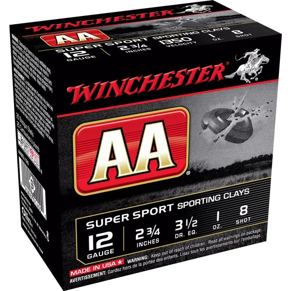 WINCHESTER AA SUPER SPORT SC 12GA 2.75" #8 25RD