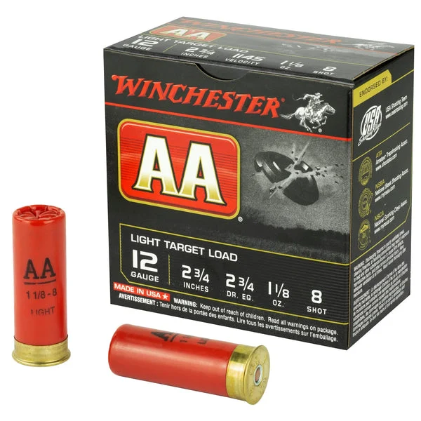 WINCHESTER AA TARGET 12GA 2.75" #8 25RD