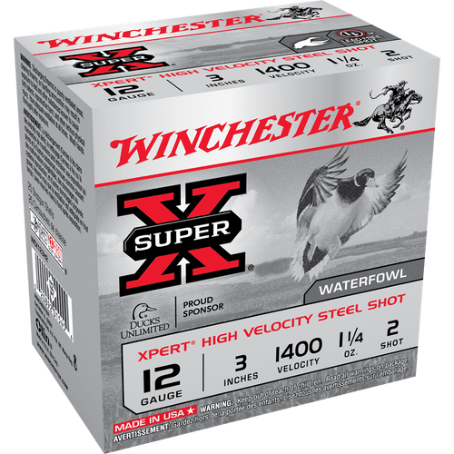 Winchester Ammo Super X Xpert High Velocity 12 Gauge 3″ 1 1/4 oz 1400 fps 2 Shot – WEX123H2