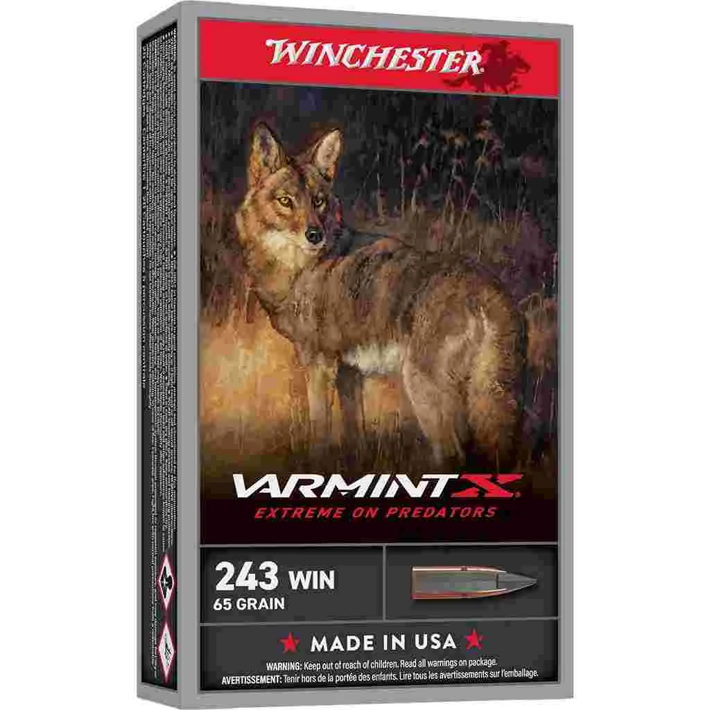 Winchester Ammo X243PXP Varmint X243 Win 65 gr Extreme Point 20 Per Box/ 10 Case