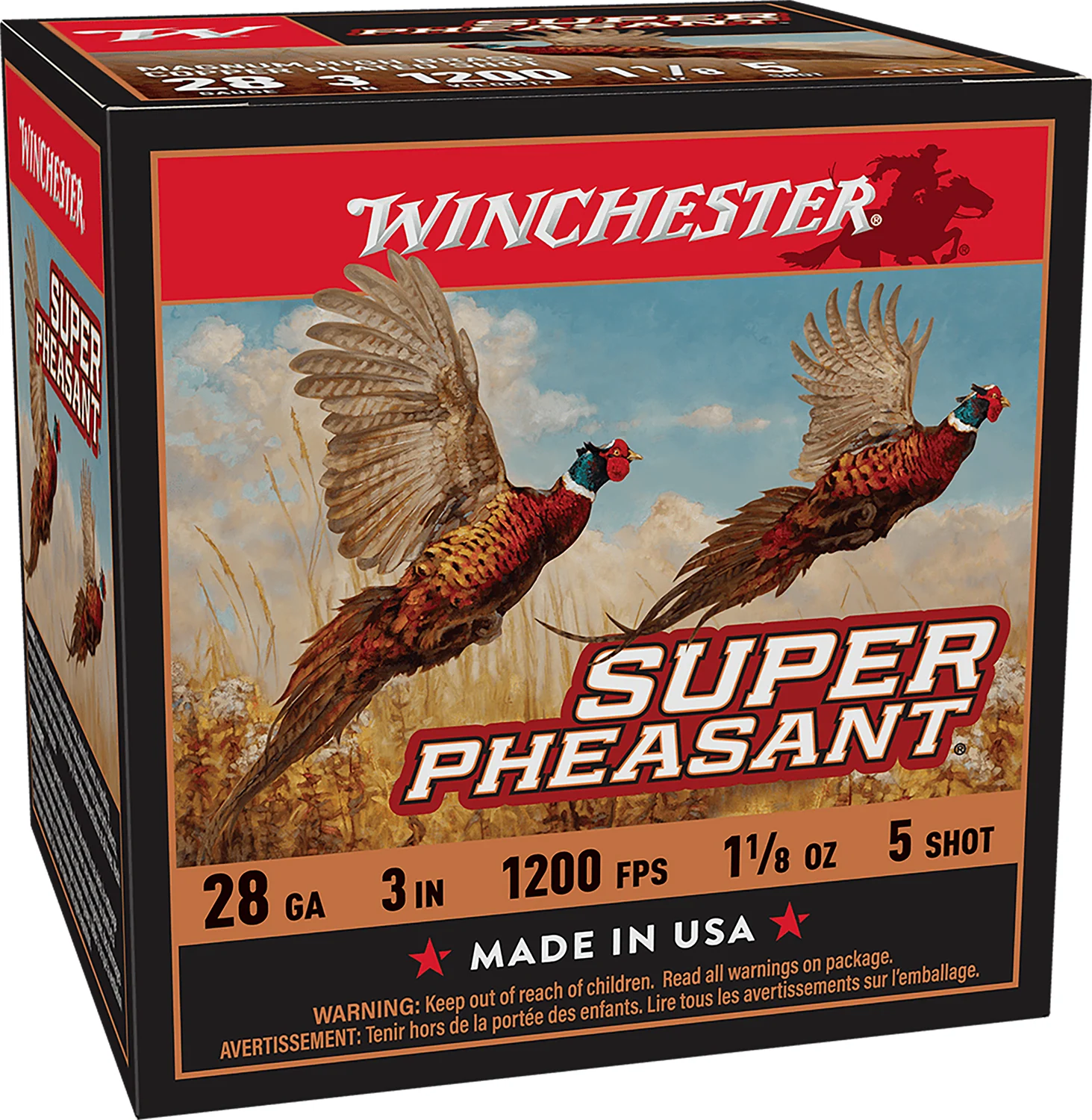 Winchester Ammo X283PH5 Super Pheasant28Gauge 3″ 1 1/8oz 5Shot 25 Per Box/10 Case
