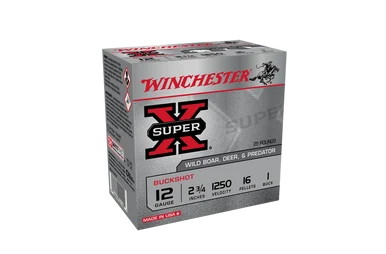 Winchester Buckshot 12G 1Buck 2-3/4" 16 Pellet