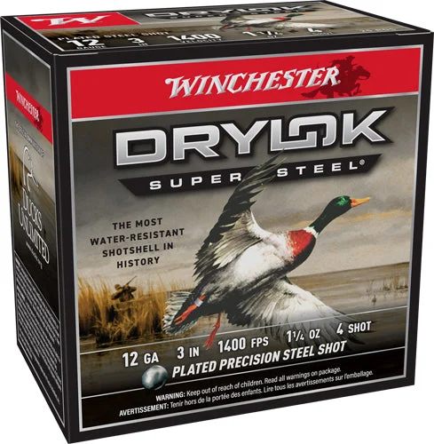 Winchester Drylok Super Steel Magnum 12 Gauge 3 in / 3 in #4 1-1/4 oz