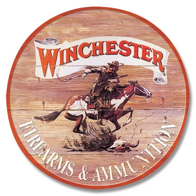 Winchester - Express Round Tin Sign SG975