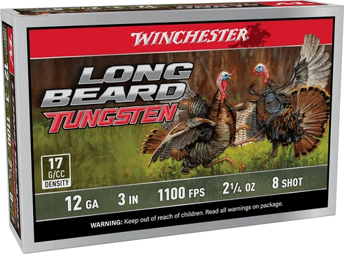 Winchester Long Beard TS17 12 Ga 3" 2-1/4OZ #8 5rd, 10rd Box