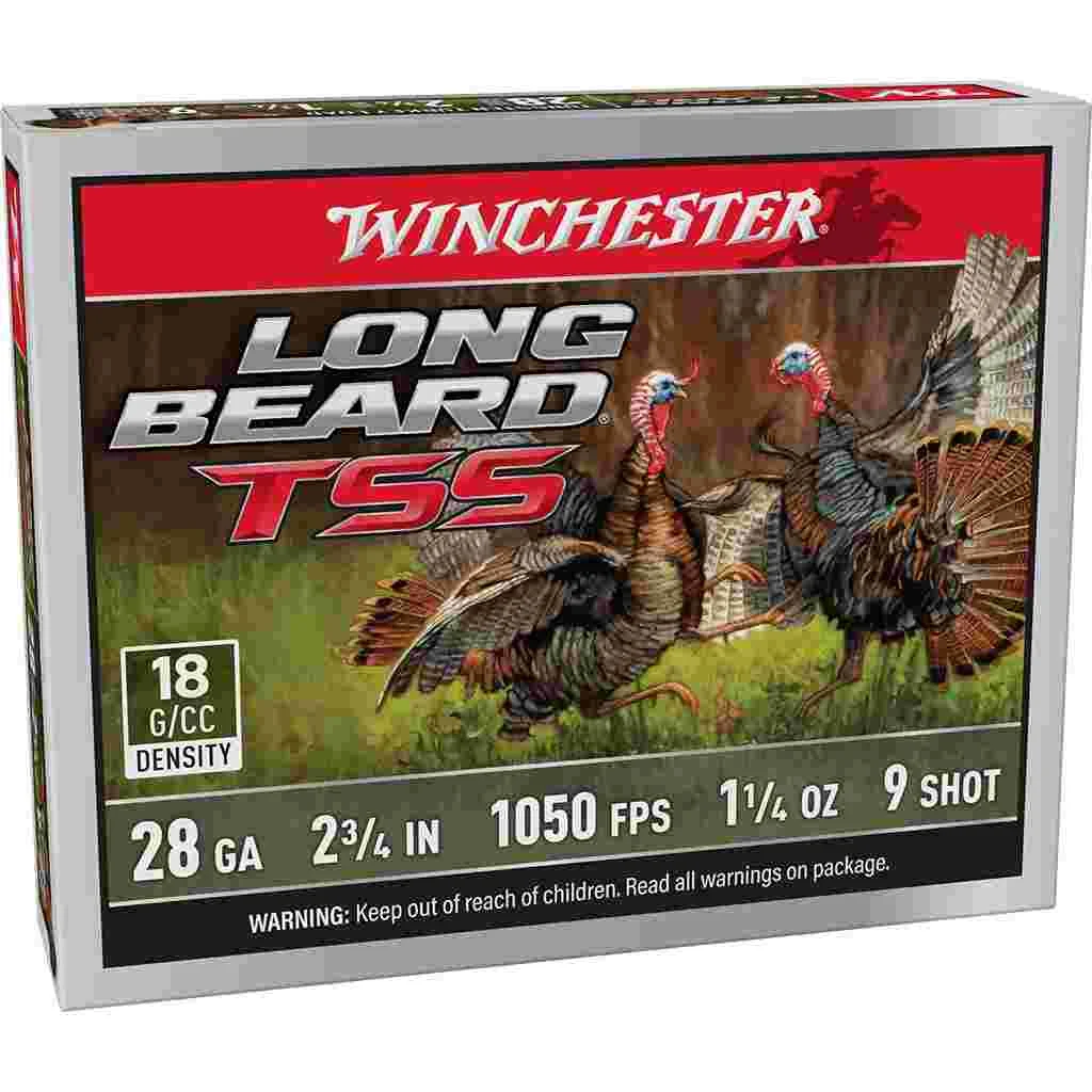 Winchester Long Beard TSS Shotshells 28ga 2-3/4″ 1-1/4oz 1050 fps #9 5/ct