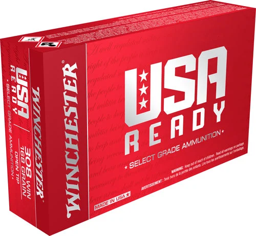 Winchester RED308 USA Ready Ready Open Tip Range168 Grain .308 Win / 7.62x51mm