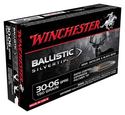 Winchester SBST3006 Ballistic Silvertip Rapid Controlled Expansion Polymer Tip150 Grain .30-06 Springfield
