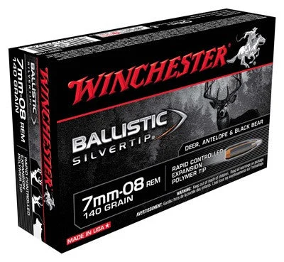 Winchester SBST708 Ballistic Silvertip Rapid Controlled Expansion Polymer Tip140 Grain 7mm-08 Remington