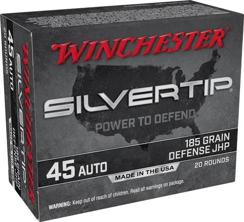 WINCHESTER SILVERTIP 45 ACP 185GR HP 20RD
