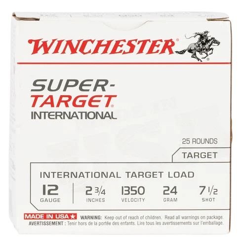 Winchester Super Target 20 Ga, 2.75", 7/8oz, 7.5 Shot, 25rd Box