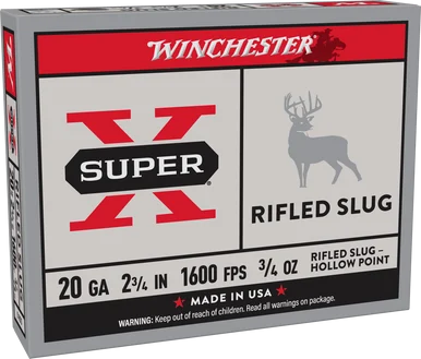 Winchester Super X 20G Rifled Slug 2-3/4" 21gm