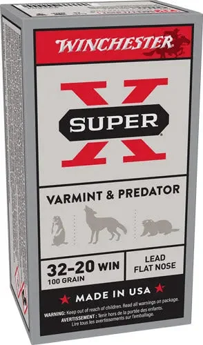WINCHESTER SUPER-X 32-20 WIN 100GR LEAD-FP 50RD