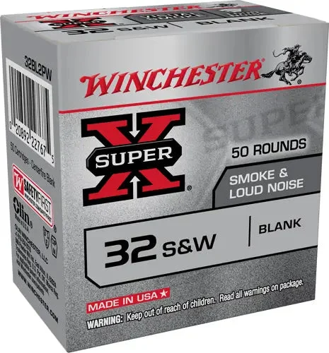 WINCHESTER SUPER-X 32 SW SMOKE & NOISE BLANKS 50RD