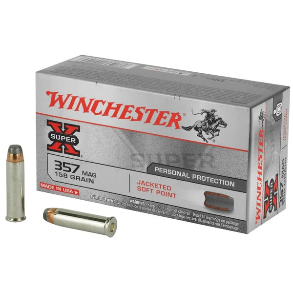 WINCHESTER SUPER-X 357MAG 158GR JSP 50RD