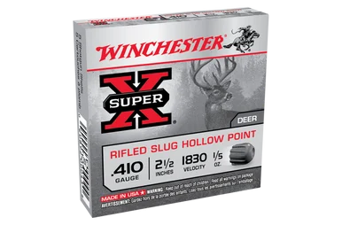 Winchester Super X 410G Rifled Slug HP 2-1/2" 6gm