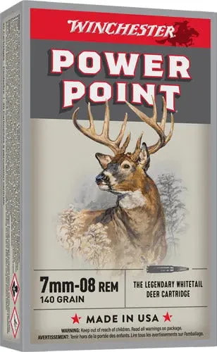 WINCHESTER SUPER-X 7MM-08 REM 140GR POWER POINT 20RD