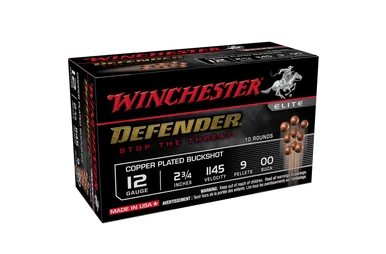 Winchester Supreme Elite Defender 12G 2-3/4" 9 Pellet 00 Buck
