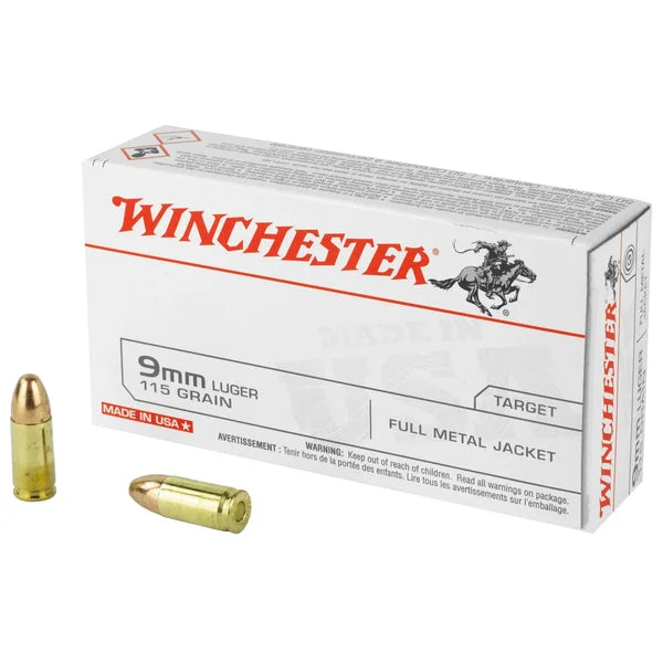 WINCHESTER USA 9MM 115GR FMJ 50RD
