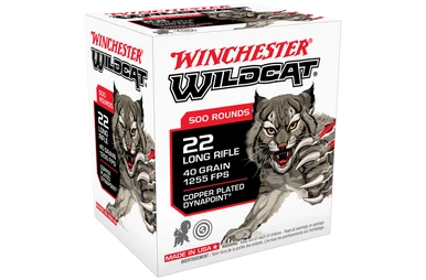 Winchester Wildcat 22LR 40gr Copper Plated Solid Dynapoint 500pk