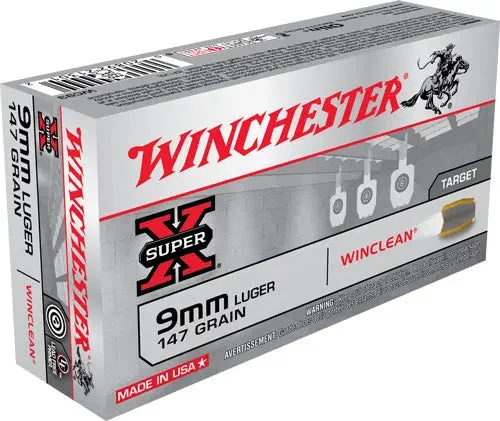 WINCHESTER WINCLEAN 9MM LUGER 147GR JSP 50RD