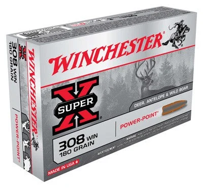 Winchester X3086 Super-X Power-Point Pointed Soft Point PSP 180 Grain .308 Win / 7.62x51mm
