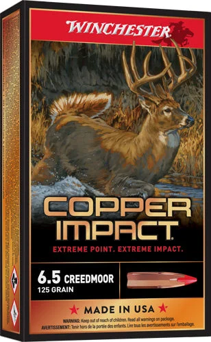 Winchester X65CLF Copper Impact Copper Extreme Point Lead-Free125 Grain 6.5mm Creedmoor