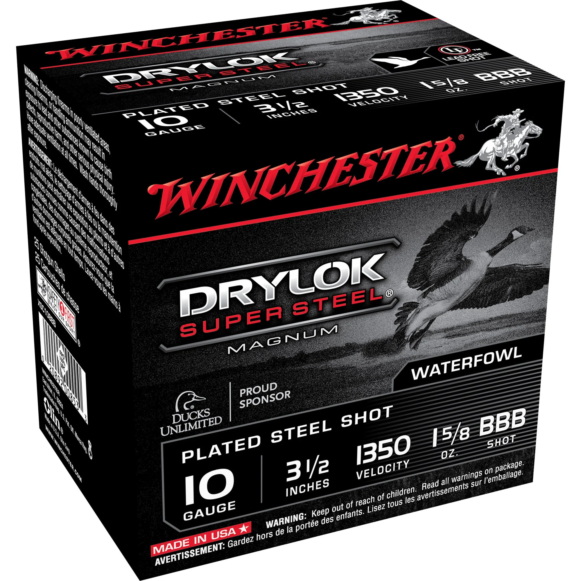 Winchester XSC10BB Drylok Super Steel Magnum 10 Gauge 3.5" 1-5/8oz BB 1350 fps