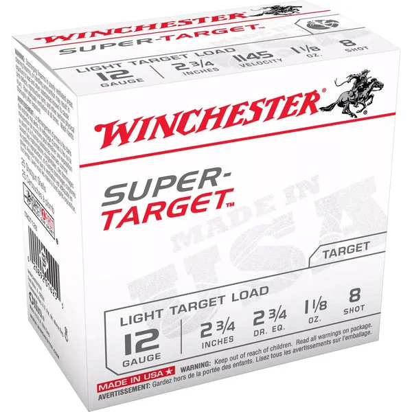 WINCHESTERSUPER-TARGET 12GA 2.75" #8 25RD