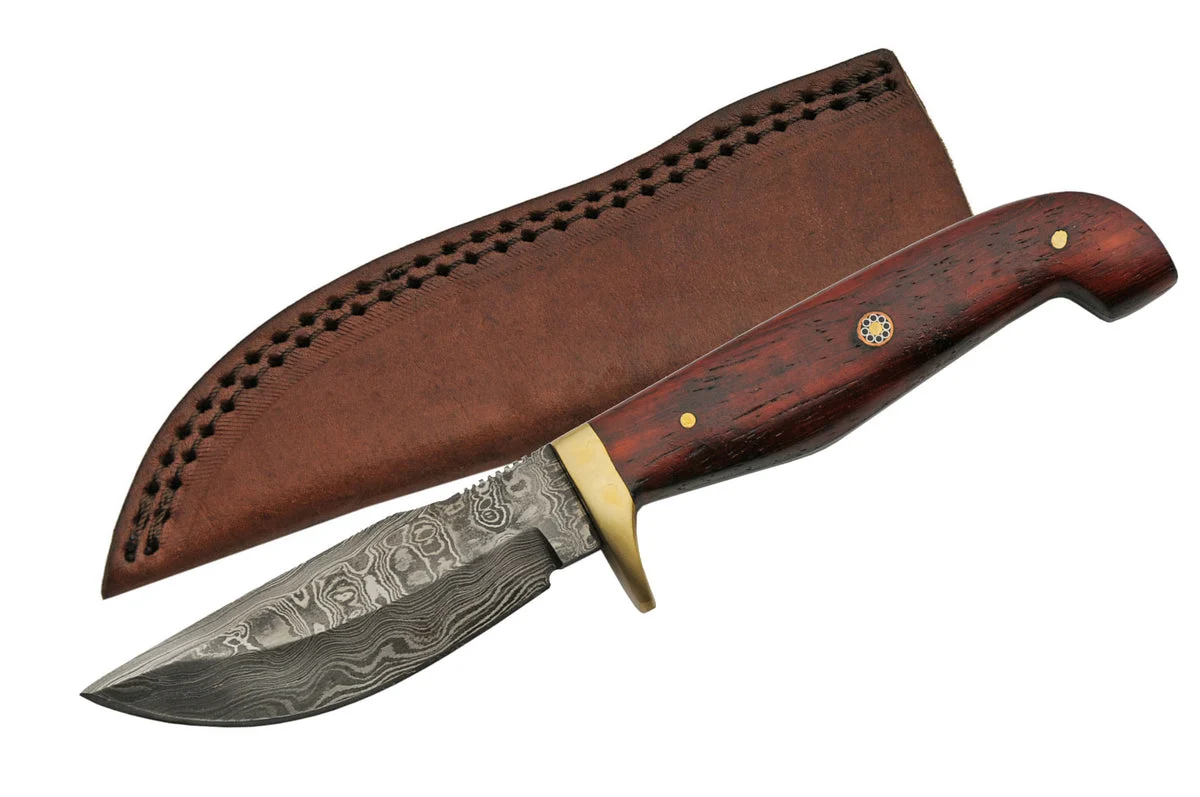 Wood Handle Skinning Knife
