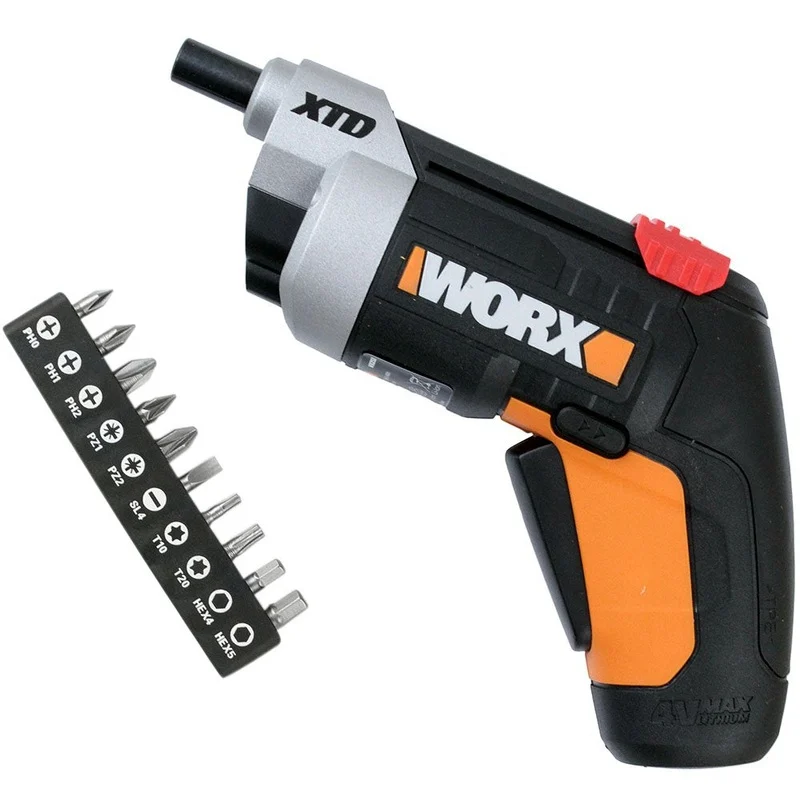 WORX WX252 Extended Reach XTD Cordless Screwdriver, 4V