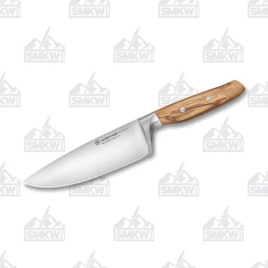 Wusthof Amici Chefs Kitchen Knife 6in Plain Edge Olive Wood 1011300116