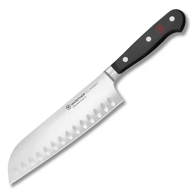 Wusthof Classic Kitchen Knife 7in Plain Edge Santoku 1040131317