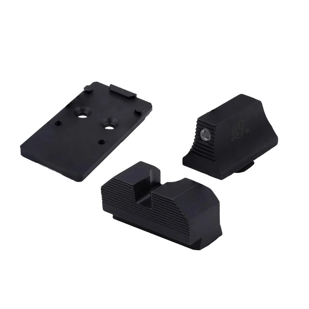 XS Sights Glock MOS Optic Mount Bundle for RMR Footprint with Tritium Front Sight Black