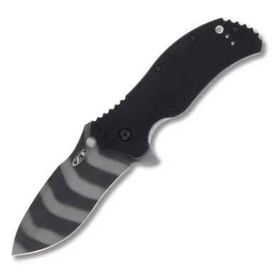 Zero Tolerance 0350TS 3.25 Inch Plain Tiger Stripe Recurve Drop Point ZT0350TS