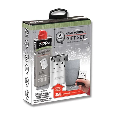 Zippo 6-Hour Refillable Hand Warmer Gift Set ZP40351